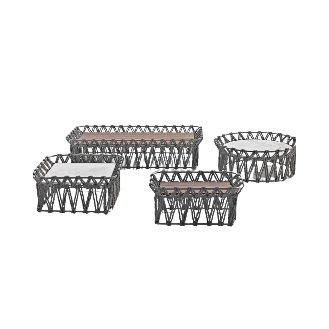 B&B BUTTERFLY TAVOLINO TOP IN MARMO