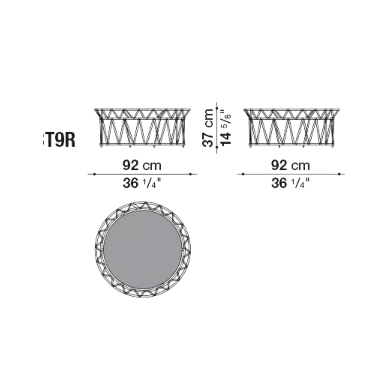 B&B BUTTERFLY TAVOLINO TOP IN MARMO