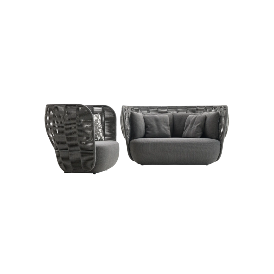 B&B BAY FAUTEUIL AVEC DOSSIER BAS