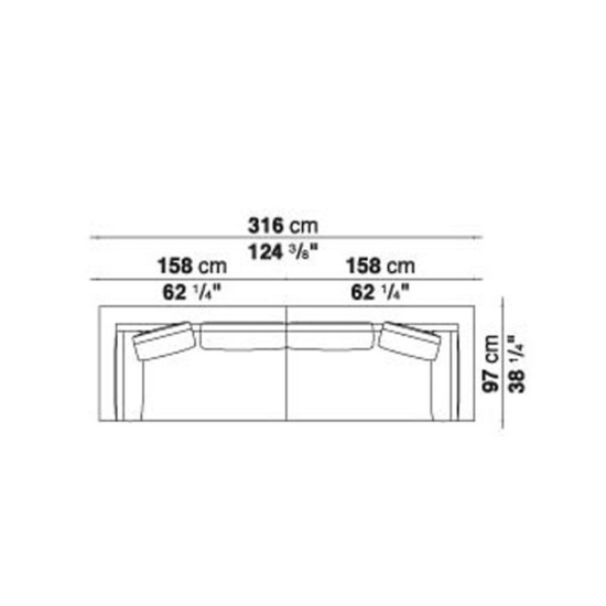 B&B CHARLES DIVANO A 4 POSTI