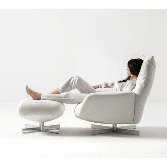 EDRA CHIARA FAUTEUIL ET REPOSE-PIEDS