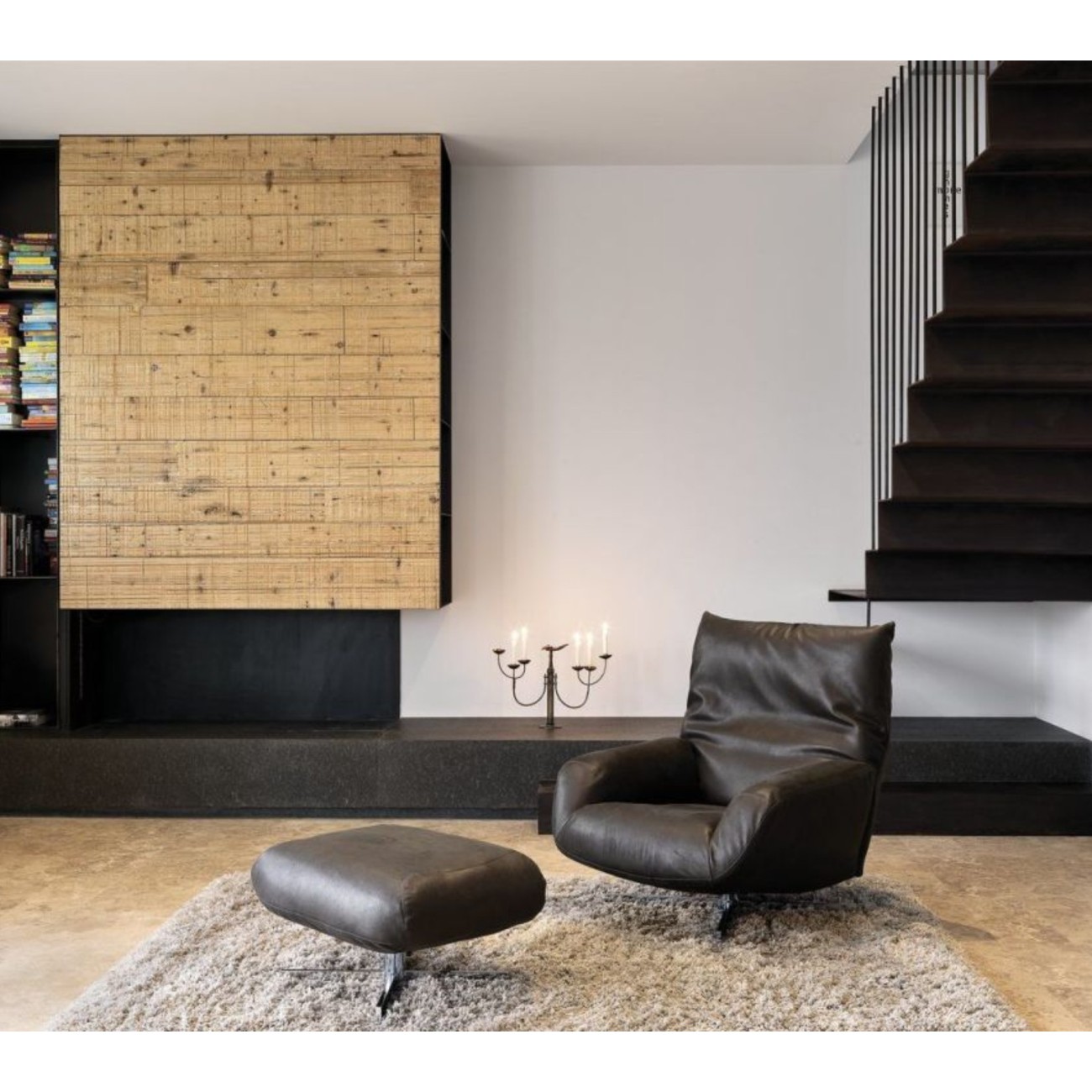 EDRA CHIARA FAUTEUIL ET REPOSE-PIEDS