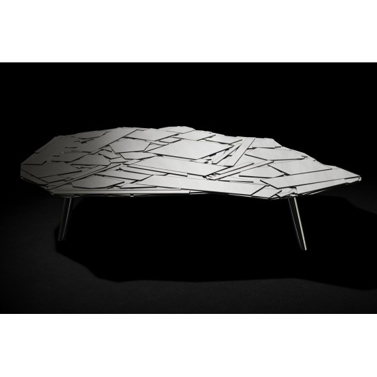 EDRA TABLE BRASILIA ARGENT