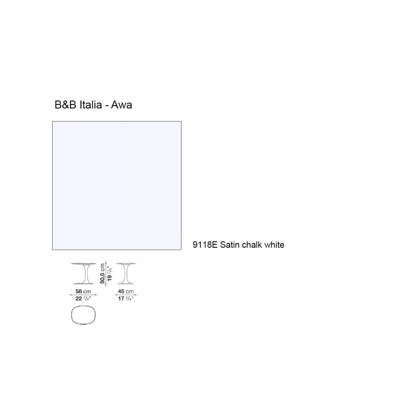 B&B AWA TABLE BASSE