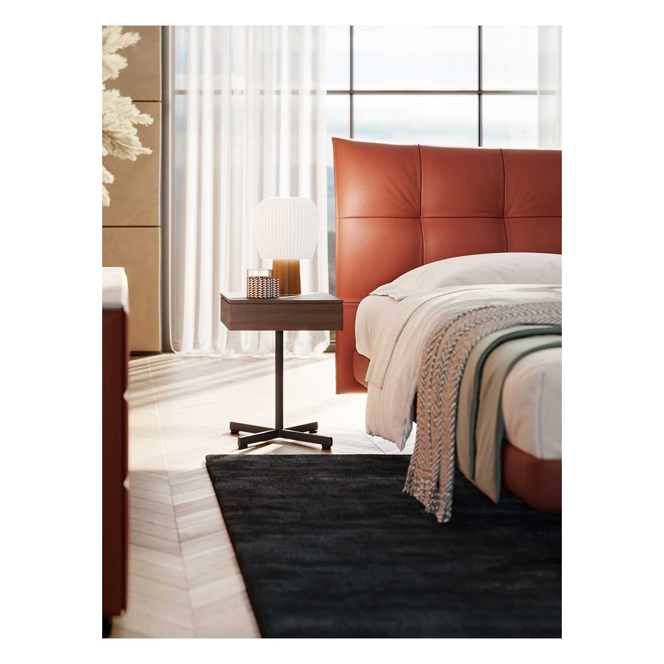 POLTRONA FRAU – BOB LOW TABLE WITH DRAWER