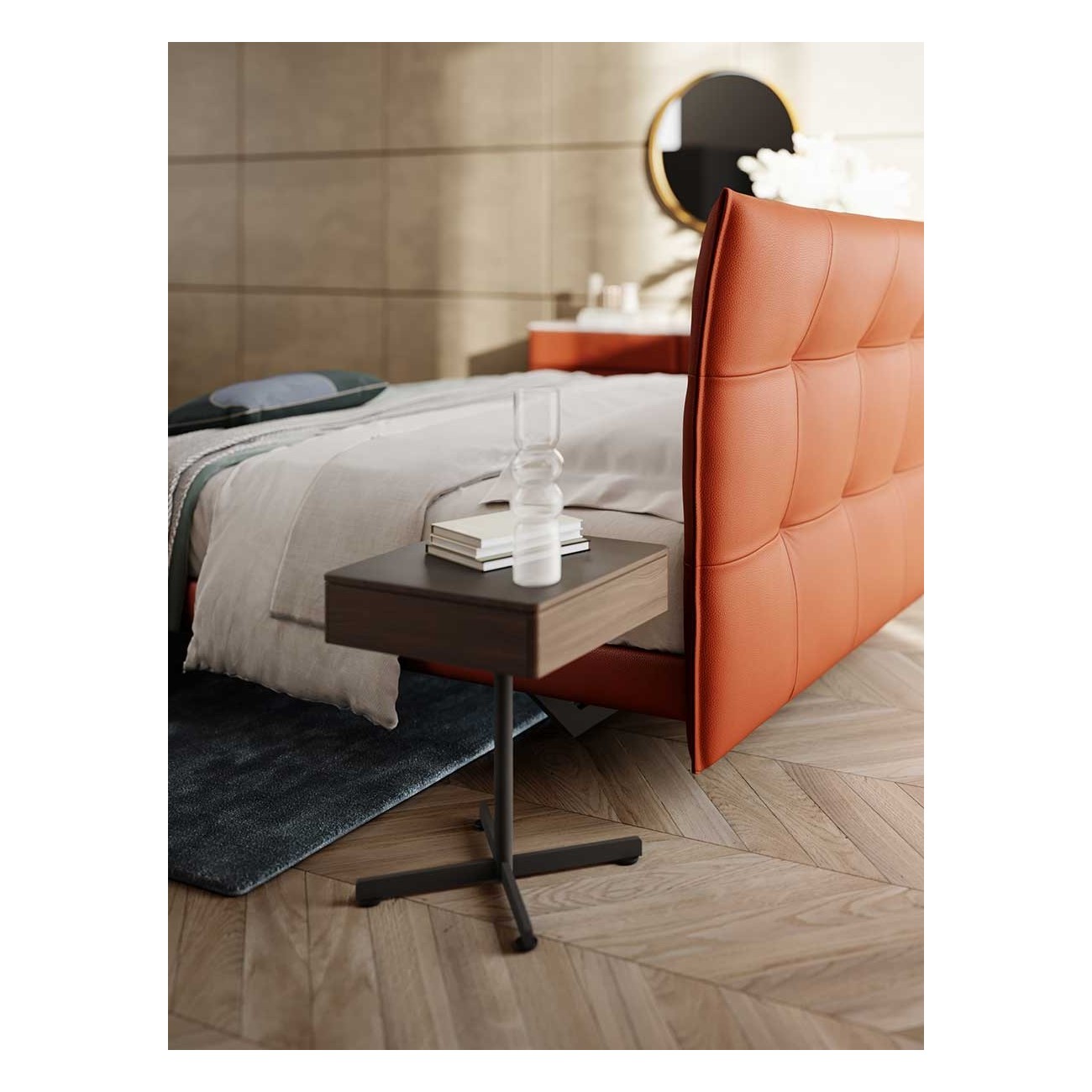 POLTRONA FRAU – BOB LOW TABLE WITH DRAWER