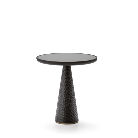 POLTRONA FRAU – DUO TABLE BASSE BASE À PIÉDESTAL