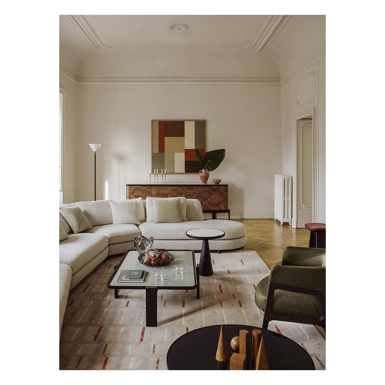 POLTRONA FRAU – DUO PEDESTAL TABLE