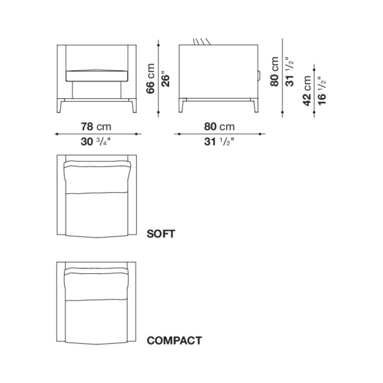 MAXALTO LUCREZIA SOFT POLTRONA