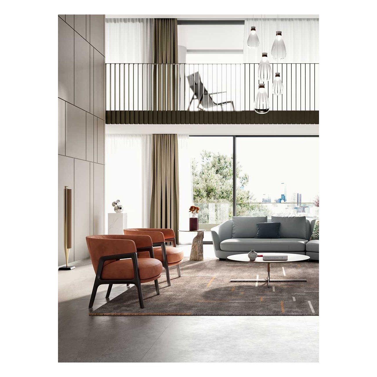 POLTRONA FRAU - DUO ARMCHAIR