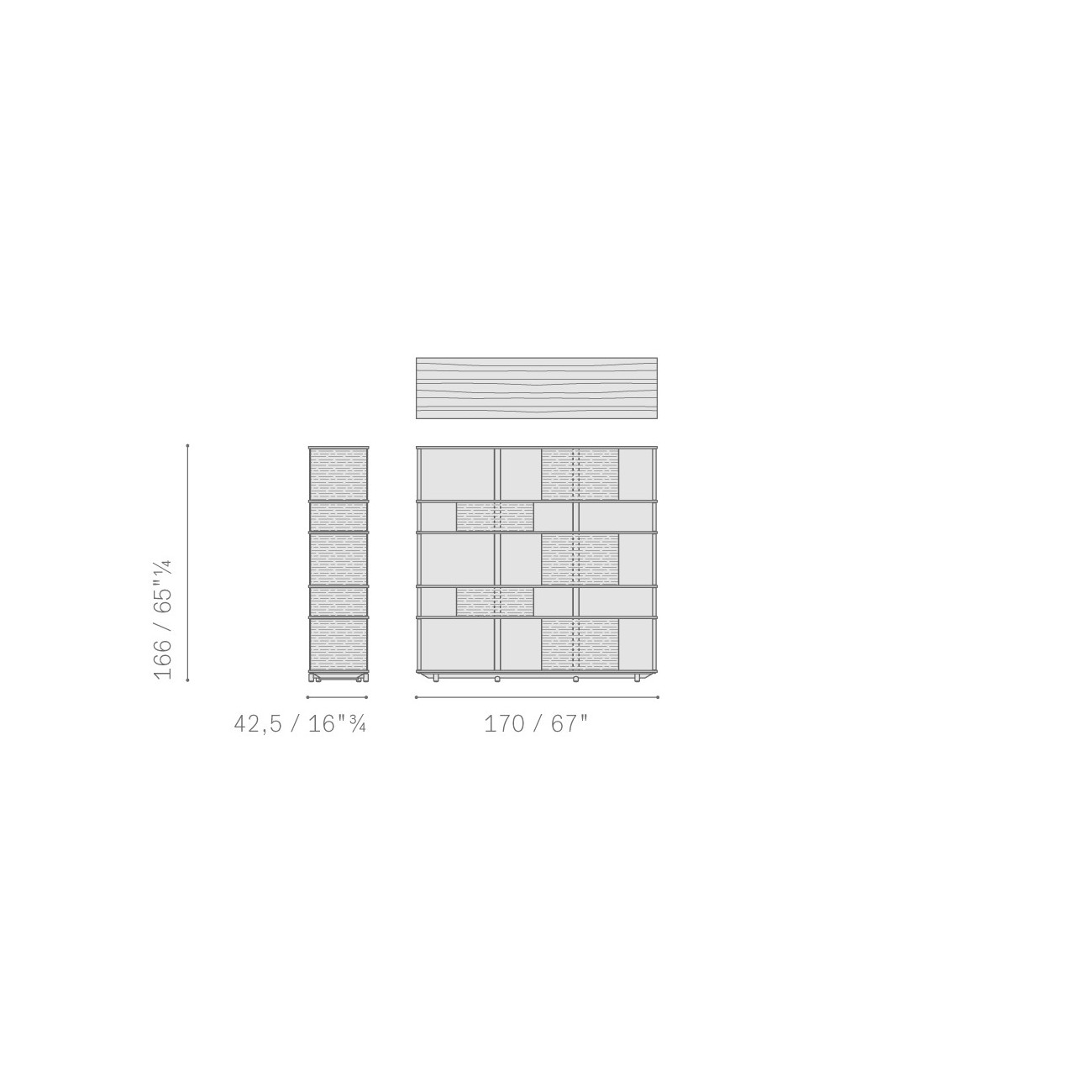 POLTRONA FRAU LLOYD TEX BOOKSHELF