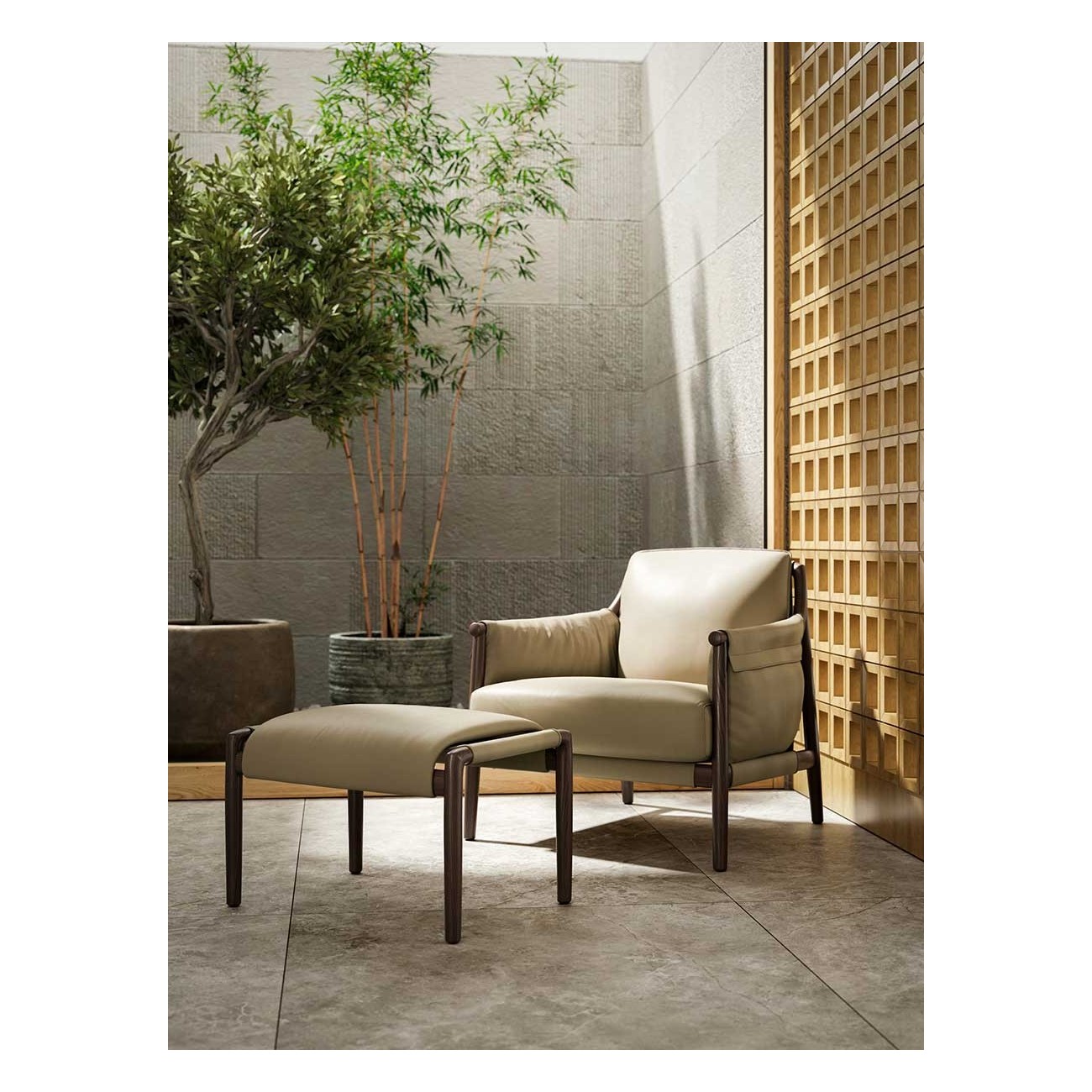 POLTRONA FRAU TIMES LOUNGE ARMCHAIR