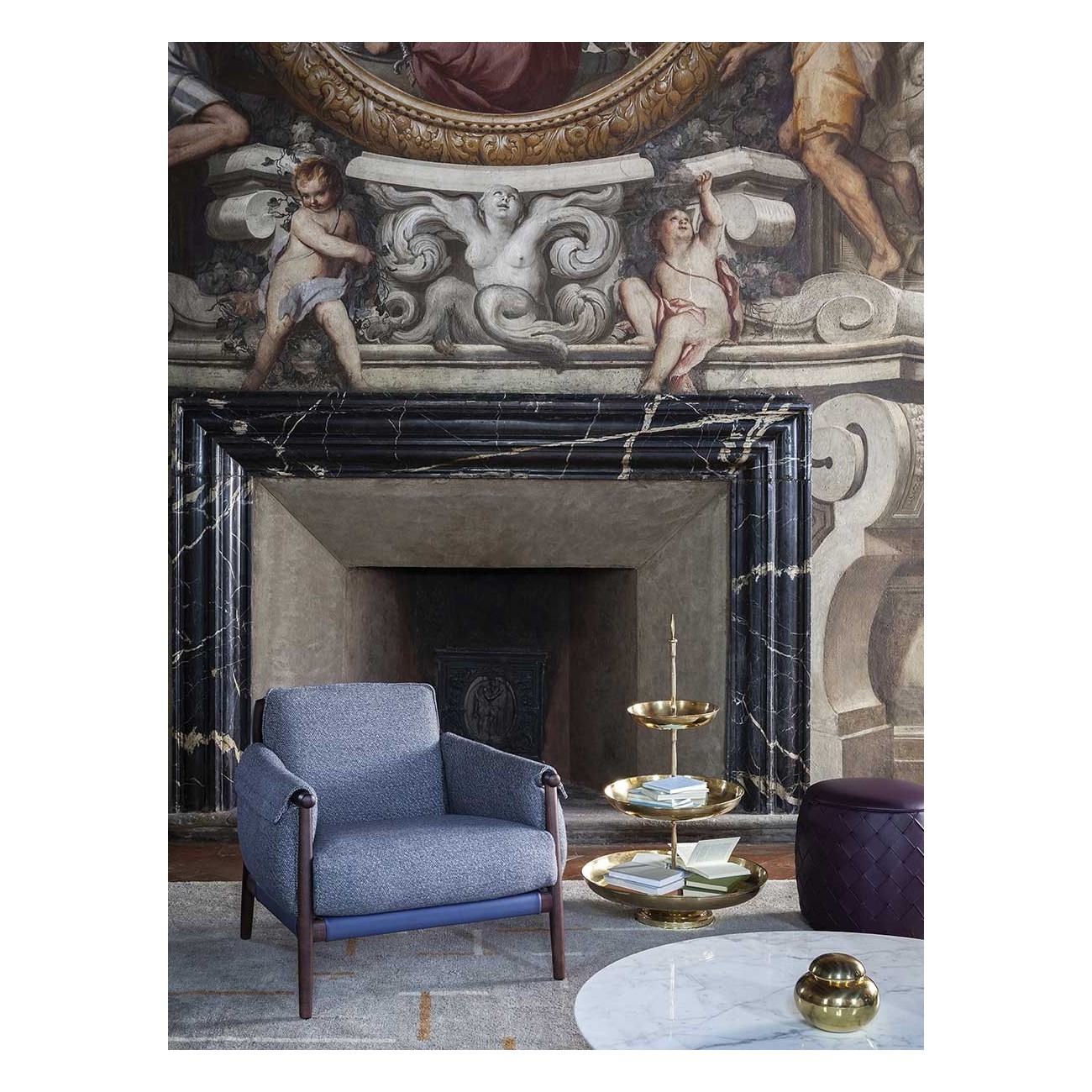 POLTRONA FRAU TIMES LOUNGE ARMCHAIR