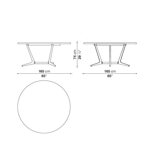 MAXALTO ASTRUM TABLE CIRCULAIRE