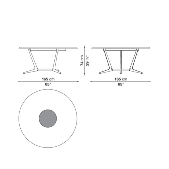 MAXALTO ASTRUM TABLE CIRCULAIRE