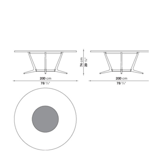 MAXALTO ASTRUM TABLE CIRCULAIRE