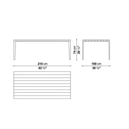 MAXALTO ANTARES TAVOLO CM 210
