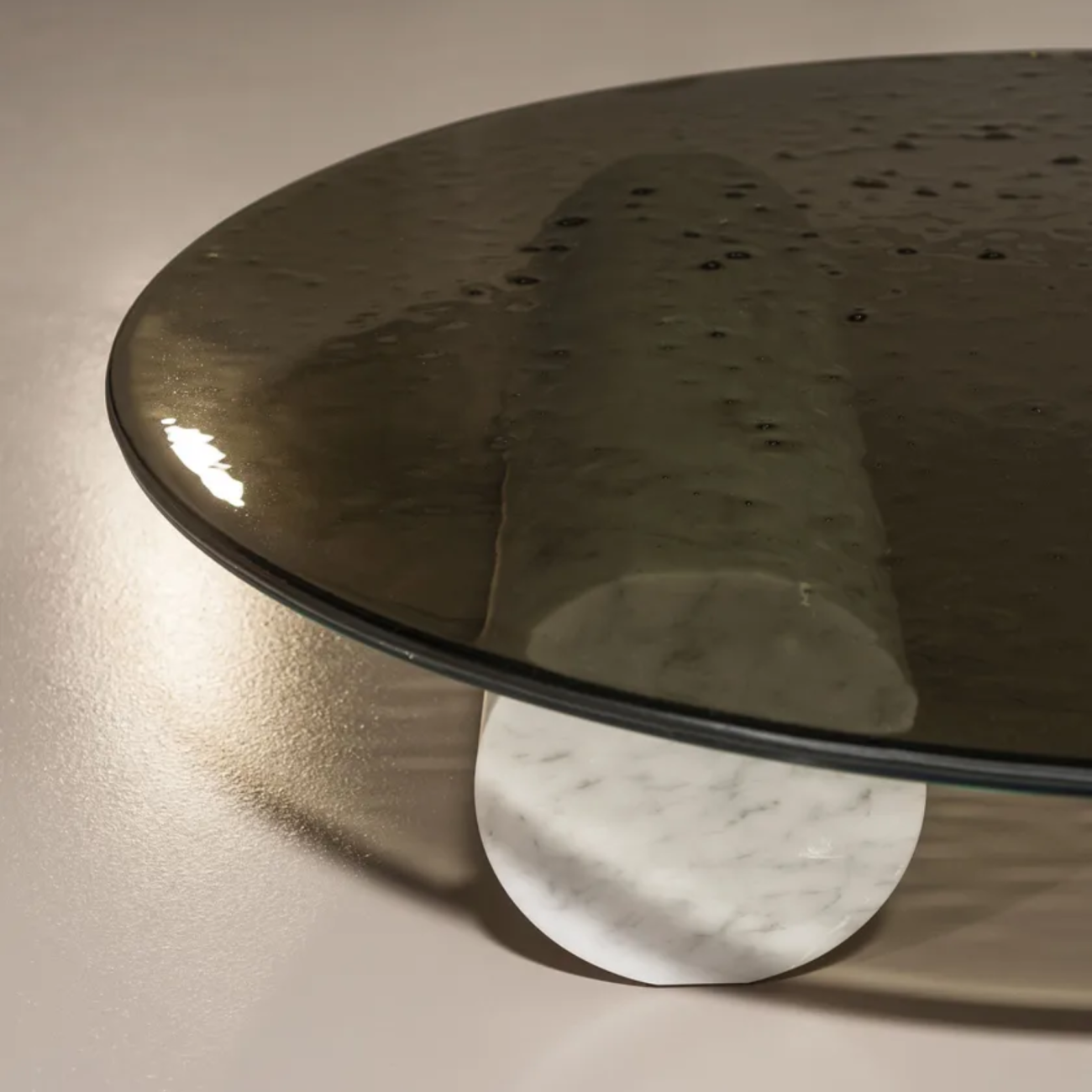 BAXTER VERRE PARTICULIER TABLE BASSE