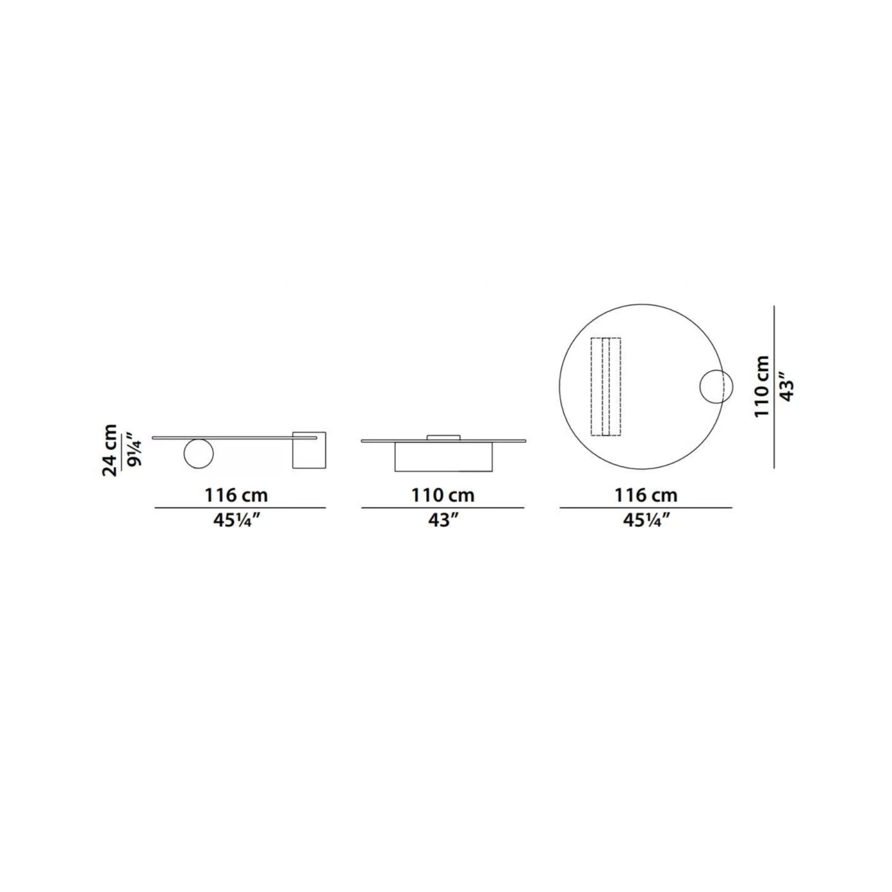 BAXTER VERRE PARTICULIER TABLE BASSE