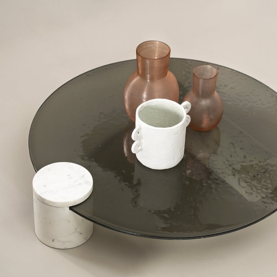BAXTER VERRE PARTICULIER TABLE BASSE