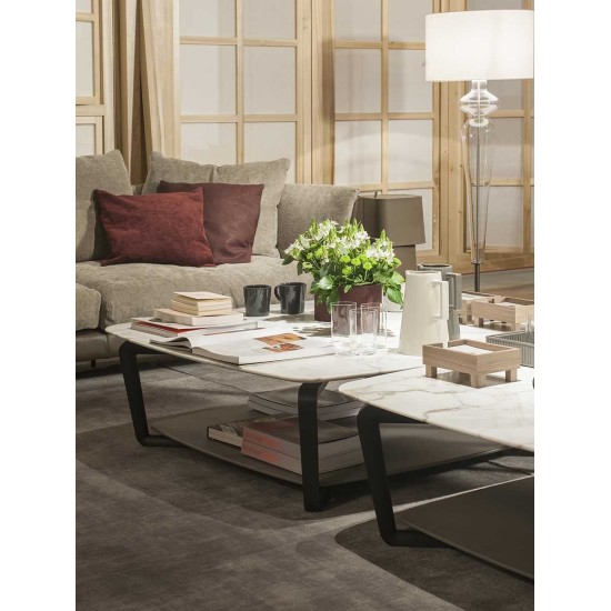 POLTRONA FRAU FIORILE DOUBLE COFFEE TABLE