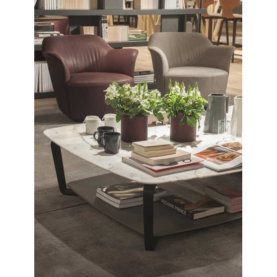 POLTRONA FRAU FIORILE DOUBLE COFFEE TABLE