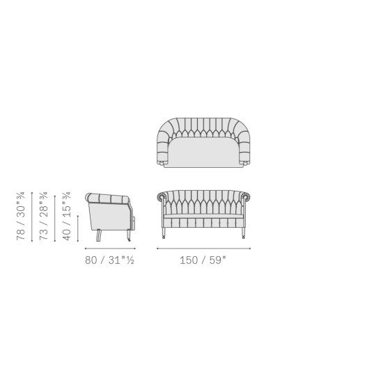 POLTRONA FRAU FUMOIR DIVANO