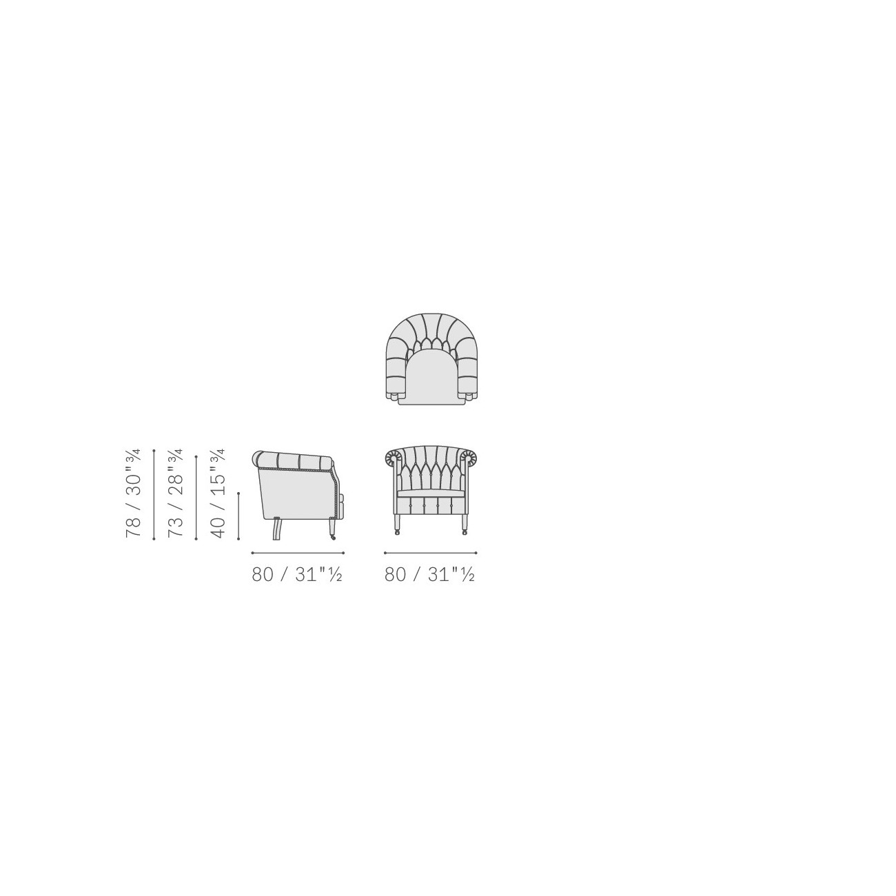 POLTRONA FRAU FUMOIR FAUTEUIL