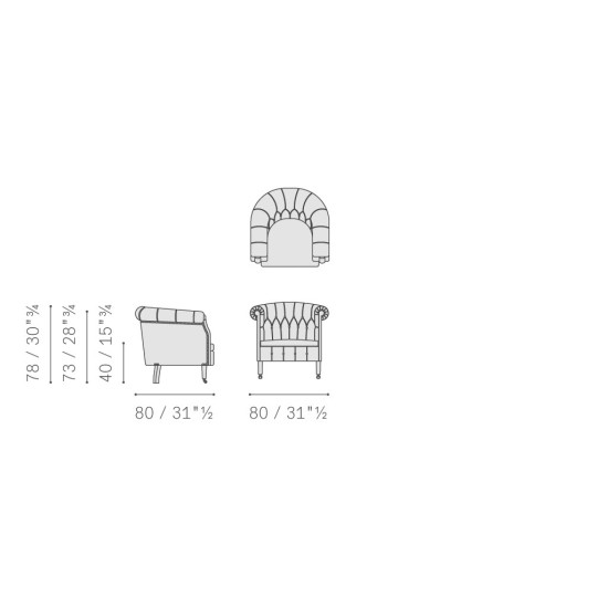 POLTRONA FRAU FUMOIR FAUTEUIL