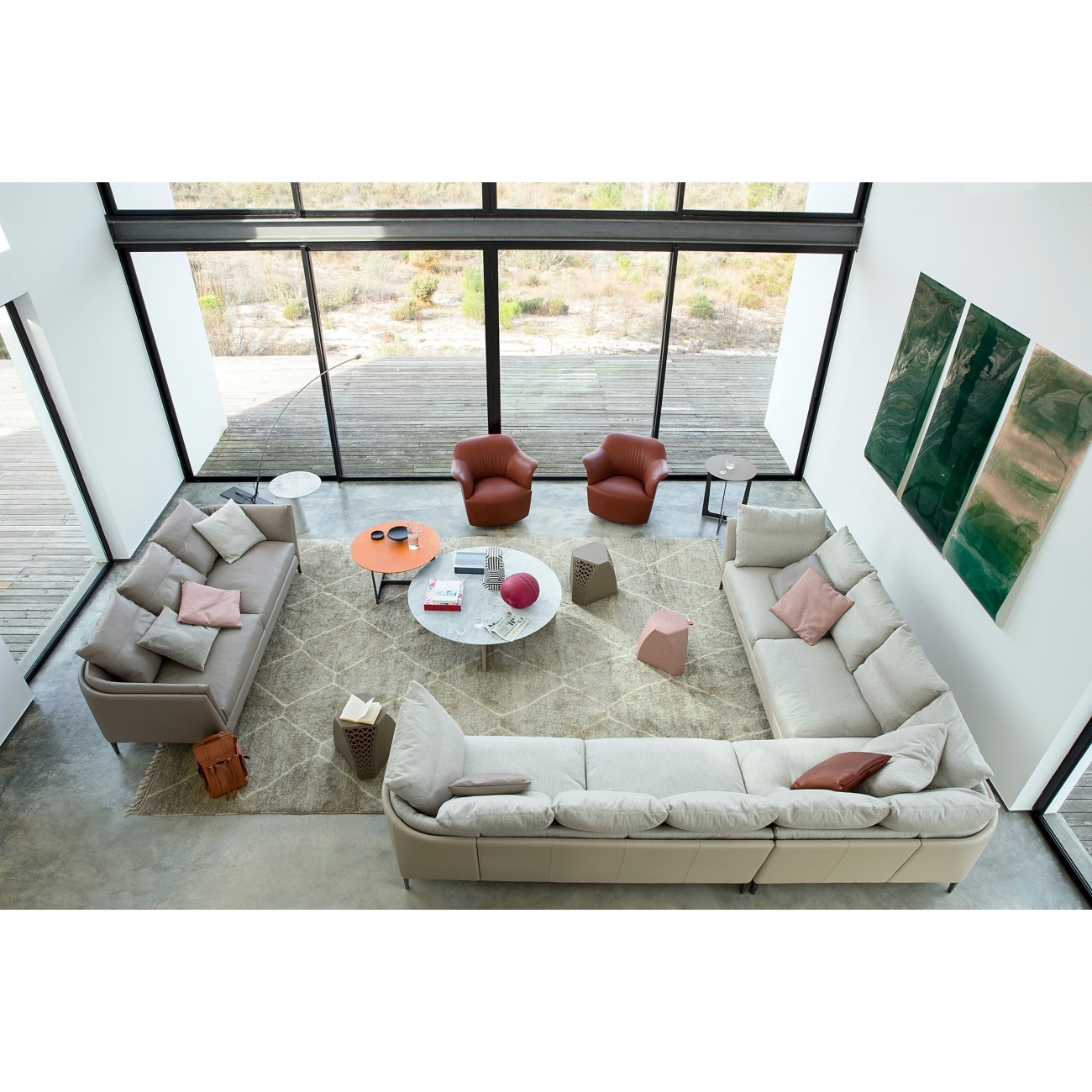 POLTRONA FRAU HUDSON TAVOLINO