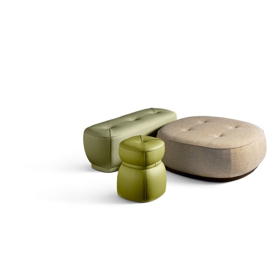 POLTRONA FRAU LEPLI POUF WITH STORAGE UNIT