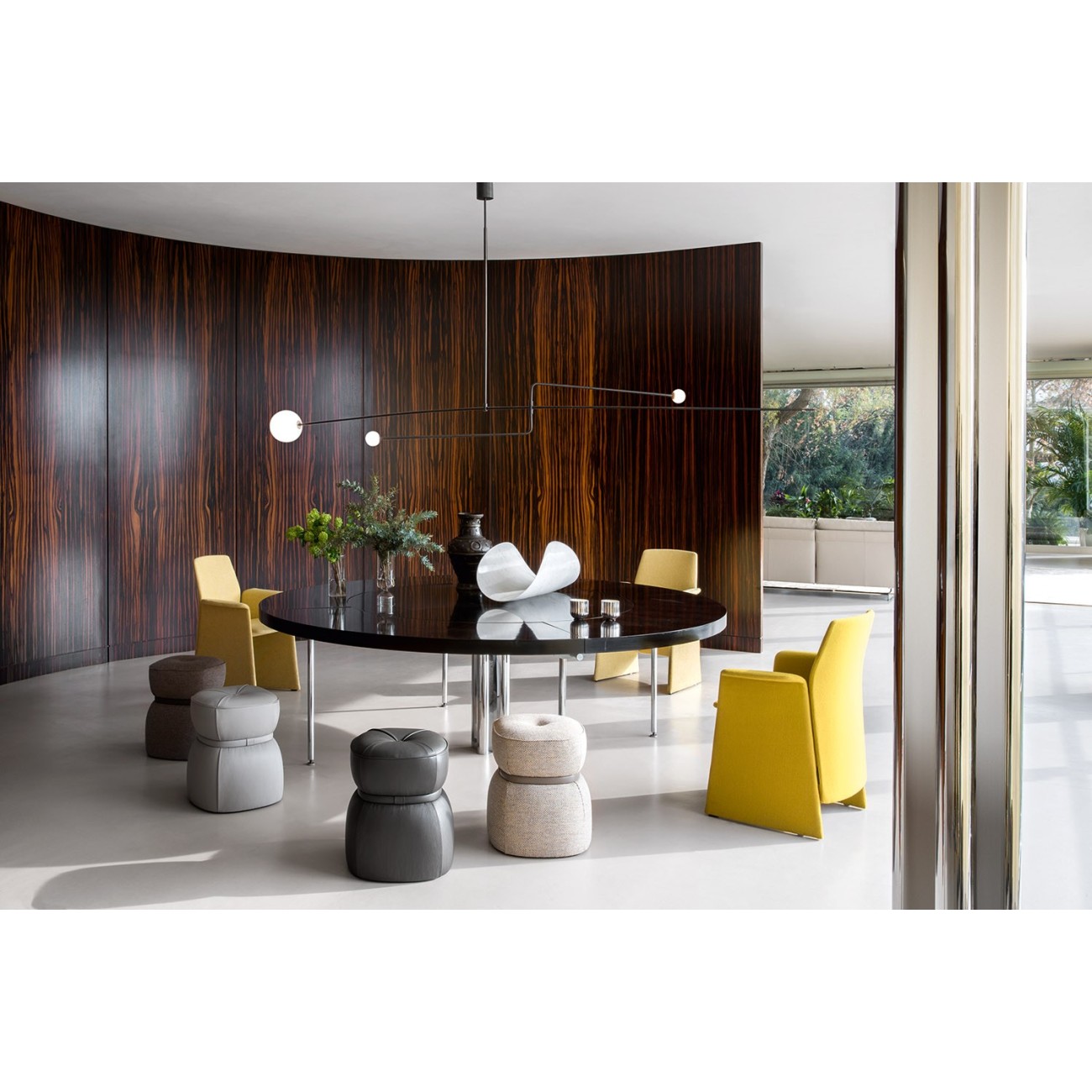 POLTRONA FRAU LEPLI POUF WITH STORAGE UNIT