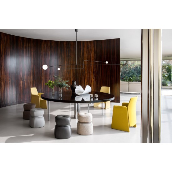 POLTRONA FRAU LEPLI POUF WITH STORAGE UNIT