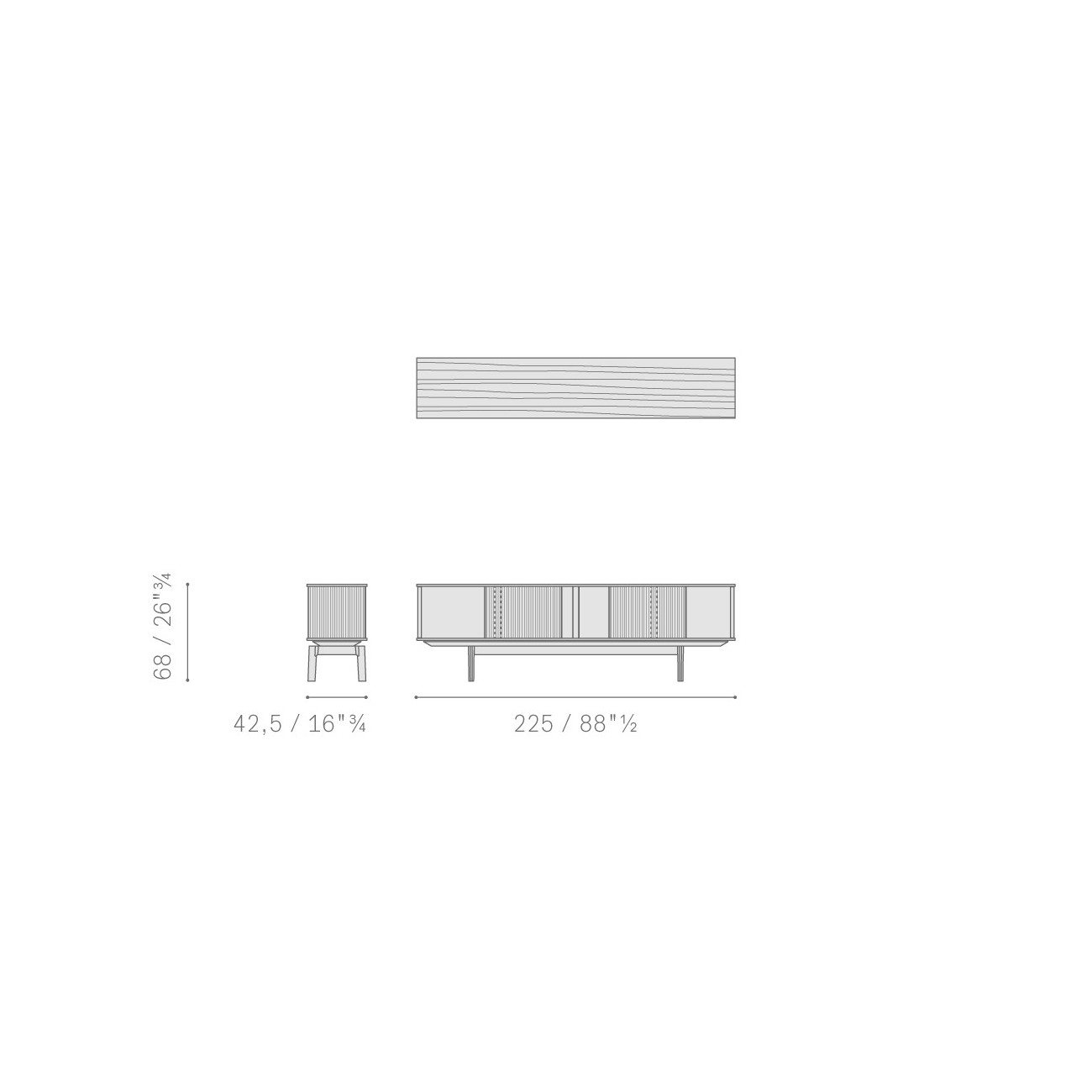 POLTRONA FRAU LLOYD HIGH CABINET