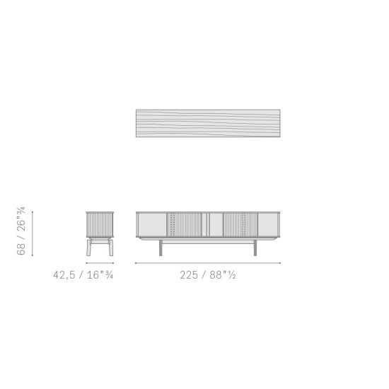 POLTRONA FRAU LLOYD HIGH CABINET