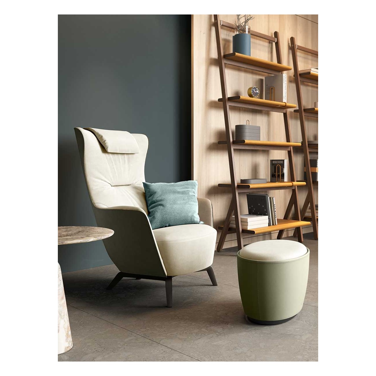 POLTRONA FRAU - MAMY BLUE FAUTEUIL