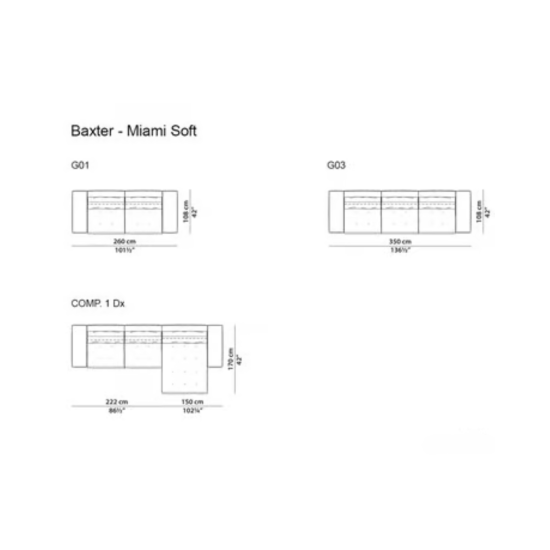 BAXTER – MIAMI SOFT DIVANO