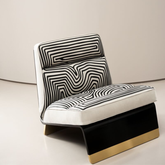 BAXTER GRETA SPECIAL EDITION PRINTED FAUTEUIL