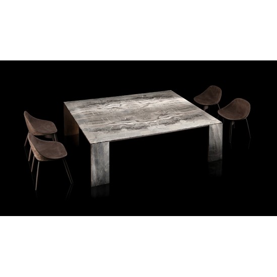 HENGE TAVOLO LY IN LEGNO E PIETRA