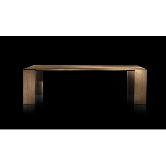 HENGE TAVOLO LY IN LEGNO E PIETRA