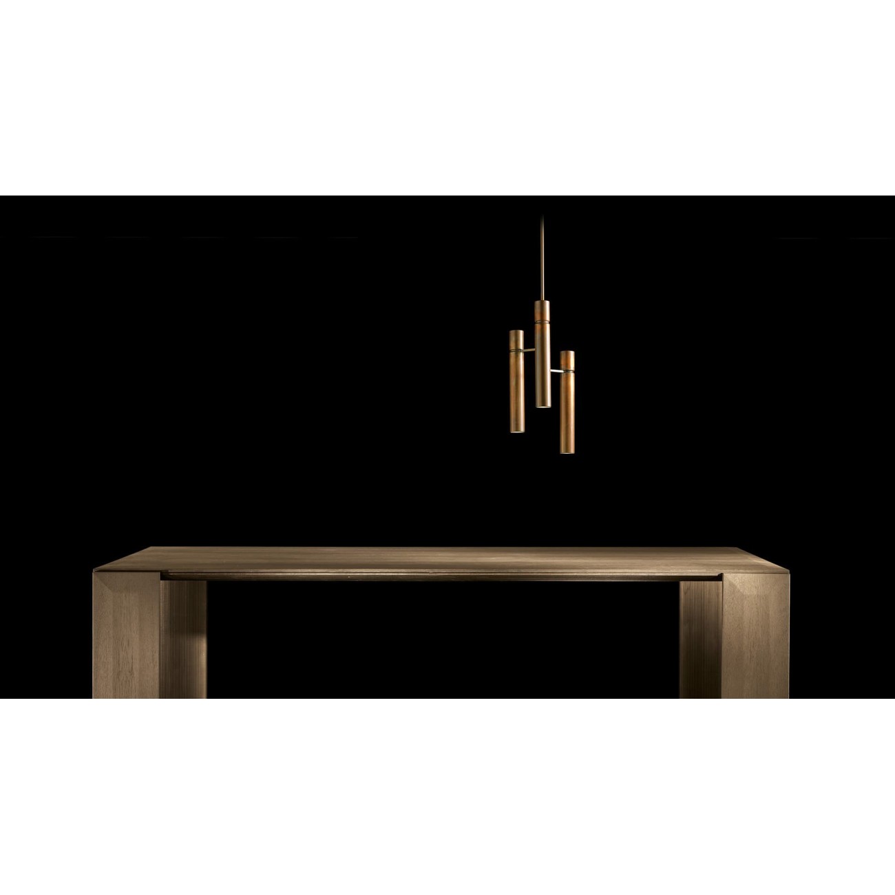 HENGE TAVOLO LY IN LEGNO E PIETRA