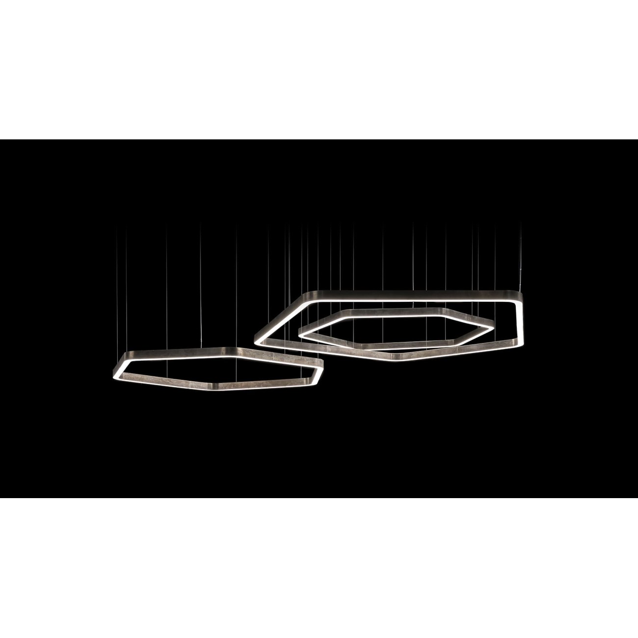 HENGE LAMPE LIGHT RING HORIZONTAL POLYGONAL