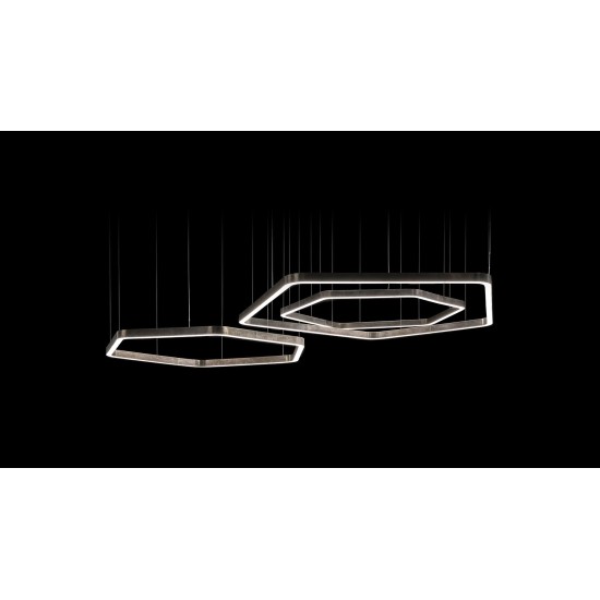 HENGE LAMPE LIGHT RING HORIZONTAL POLYGONAL