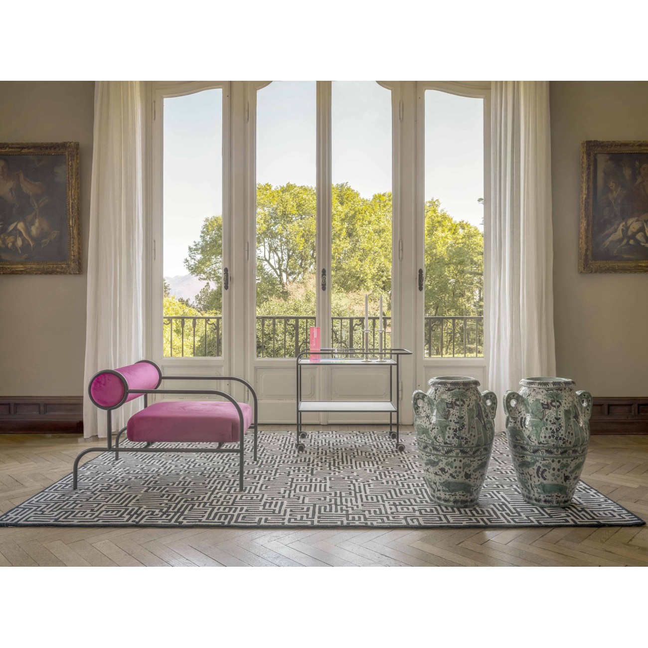 CAPPELLINI CHARIOT BOISSONS STEEL PIPE