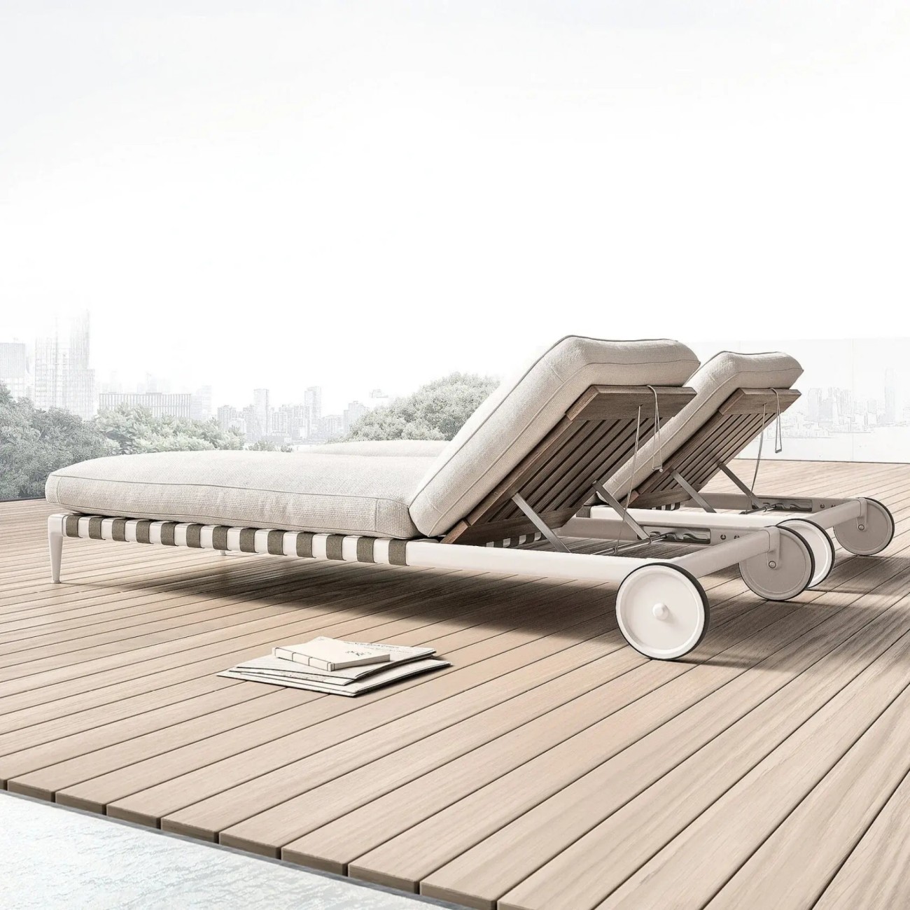 FLEXFORM ATLANTE CHAISE LONGUE OUTDOOR