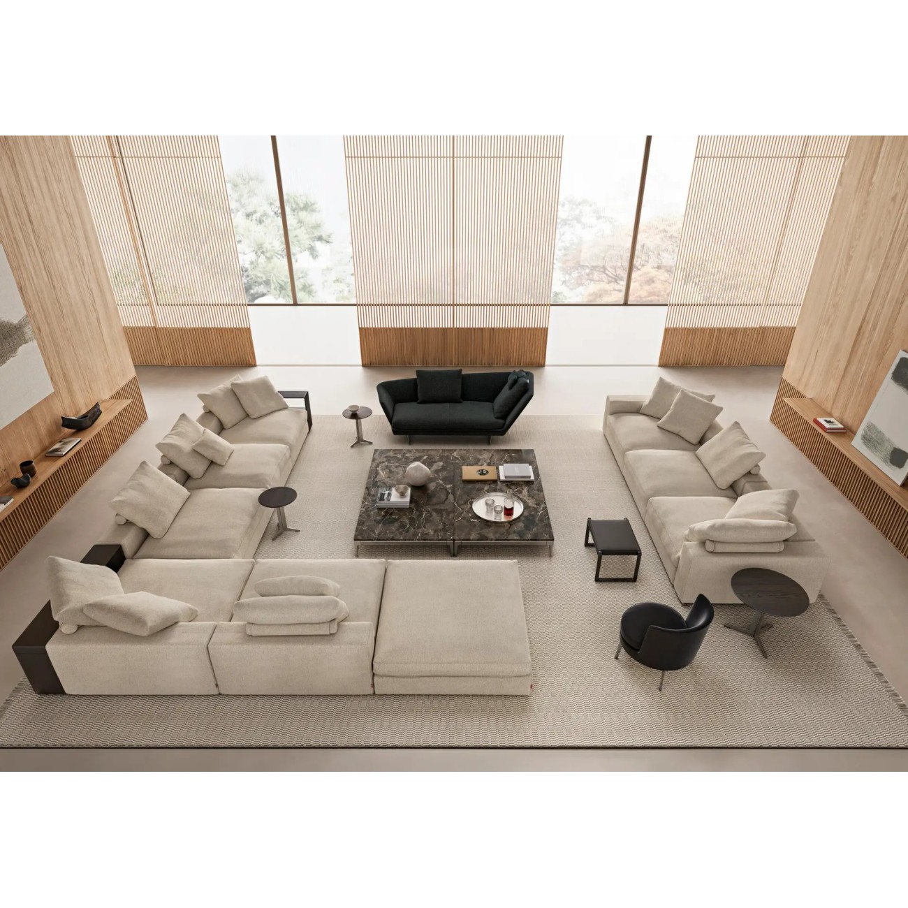 FLEXFORM GROUNDPIECE CANAPÉ