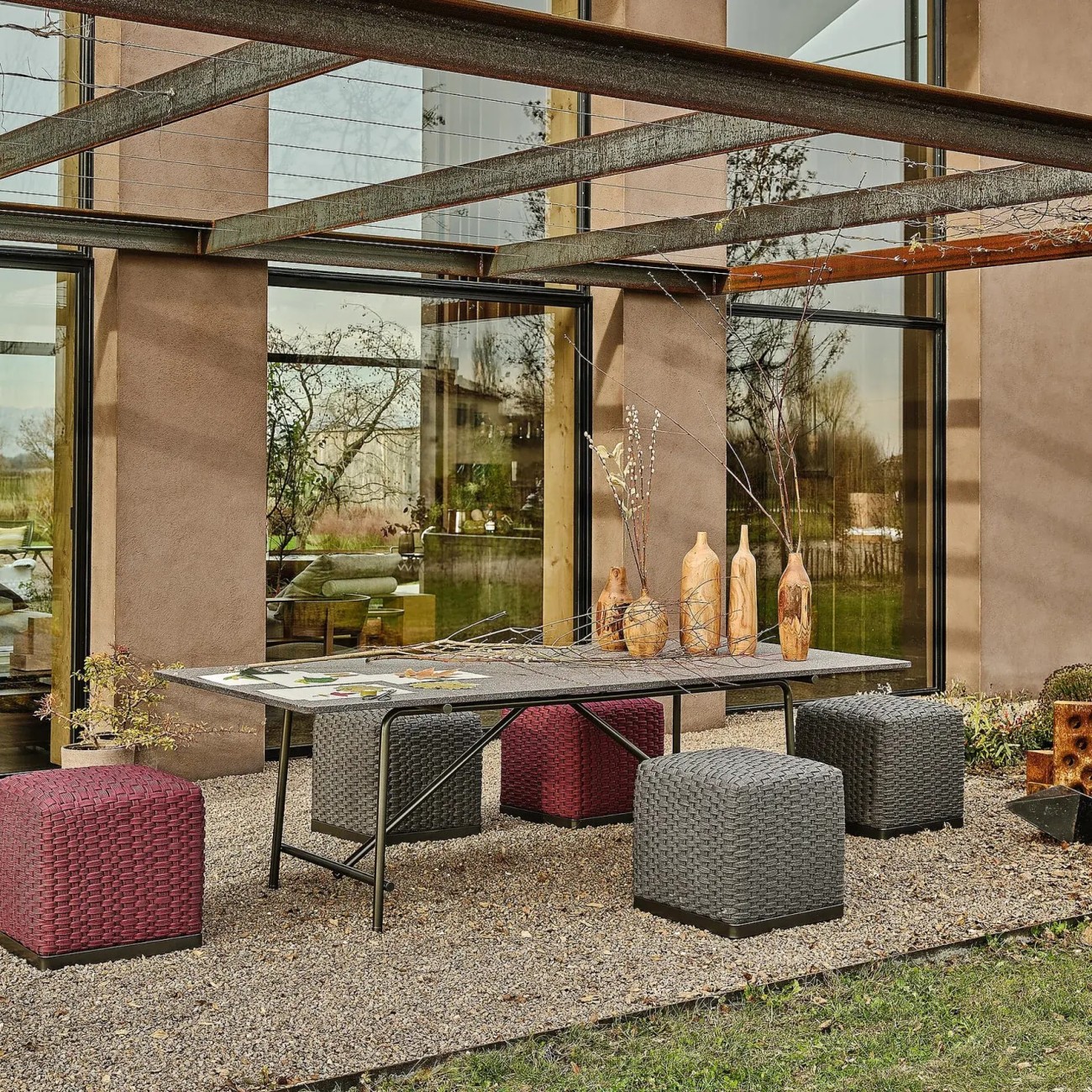 FLEXFORM PHUKET POUF OUTDOOR