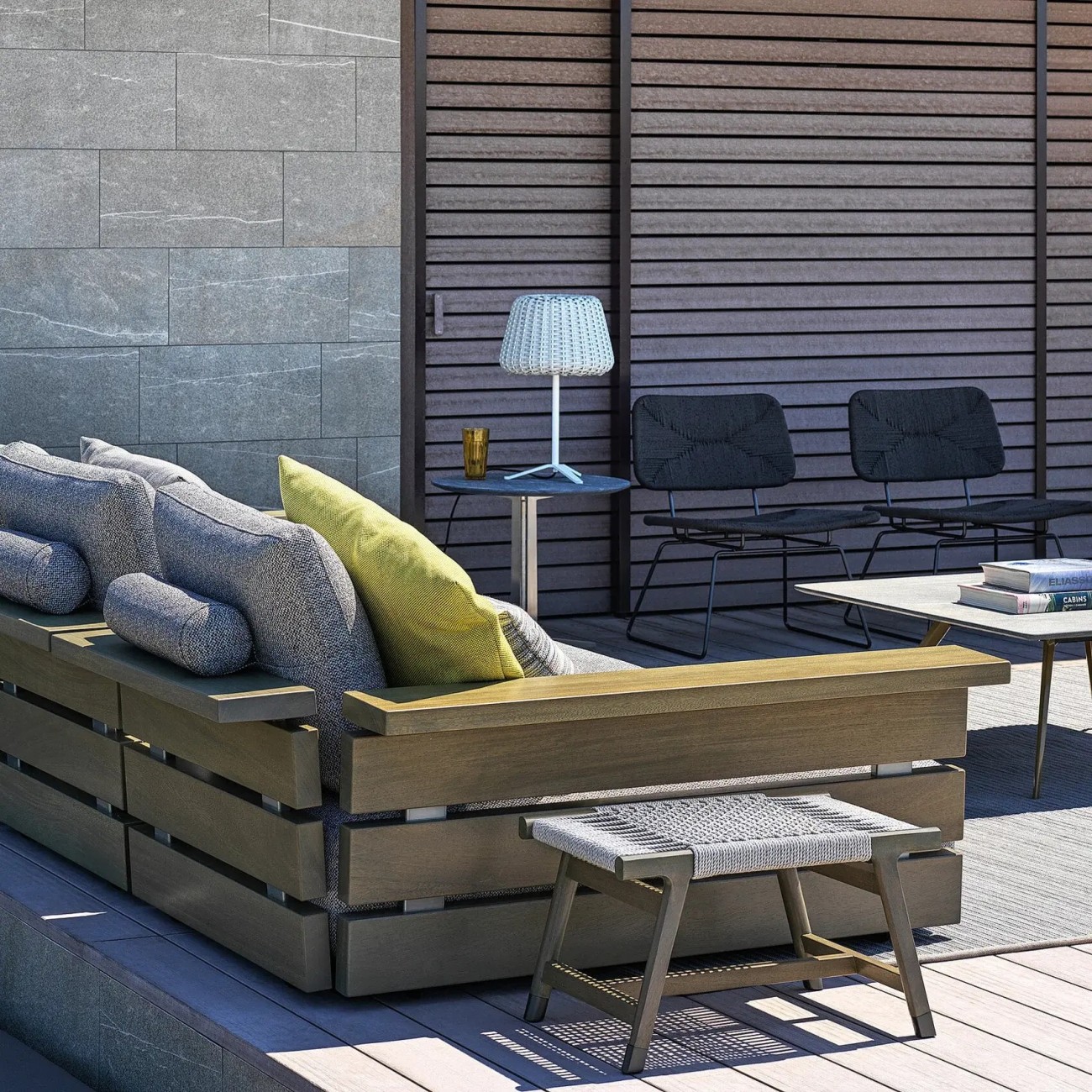 FLEXFORM TONGA POUF OUTDOOR