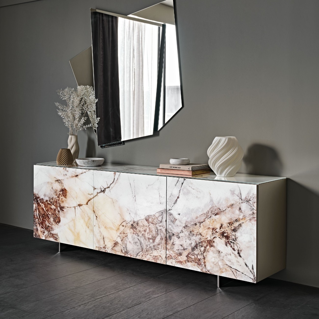 CATTELAN ITALIA FOCUS CRYSTALART SIDEBOARD