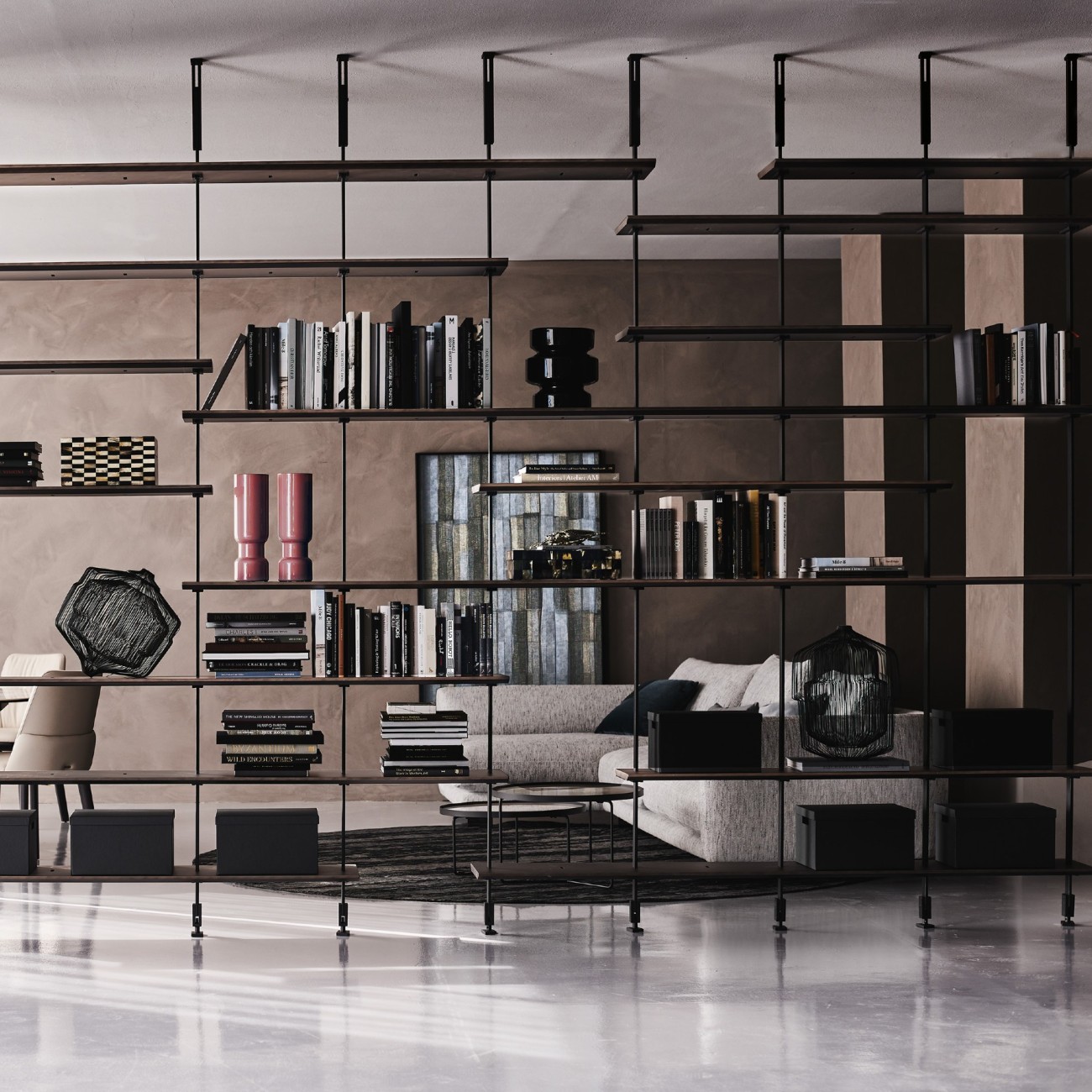 CATTELAN ITALIA BIBLIOTHÈQUE MURALE AIRPORT